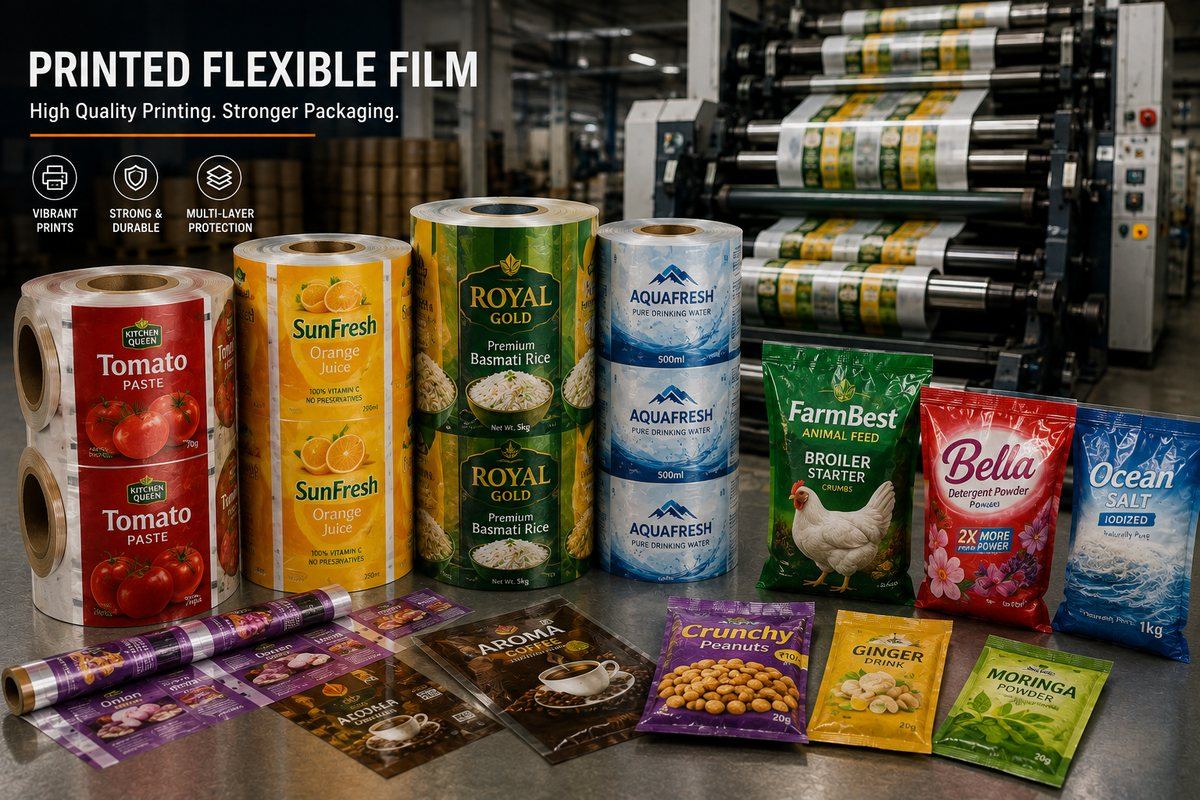 Printed flexible film